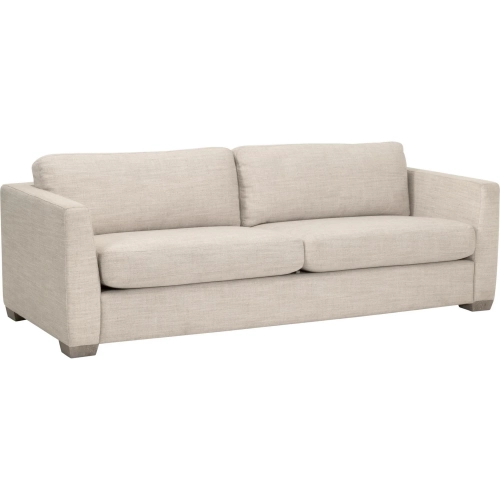 Neiman 95" Taper Arm Sofa in Performance Flax Linen & Natural Gray Oak